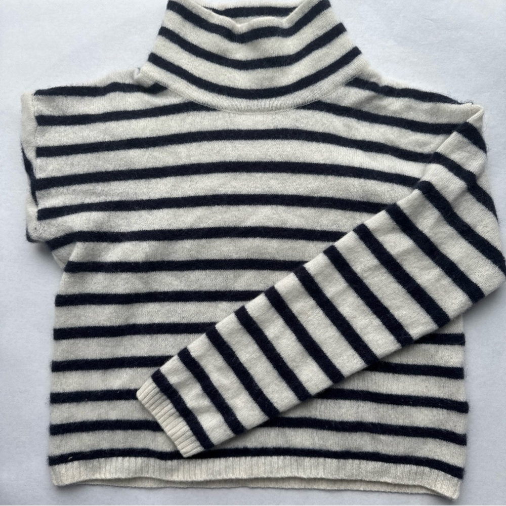 Striped Turtleneck Sweater